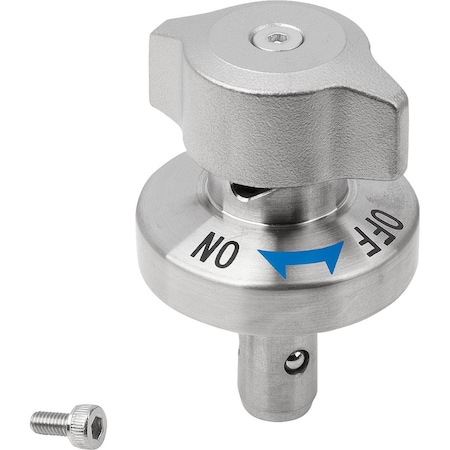 Ball Lock Pin W Rotary Actuation, D1=10, L2=21,5, Stainless Steel Bright, Comp:Stainless Steel